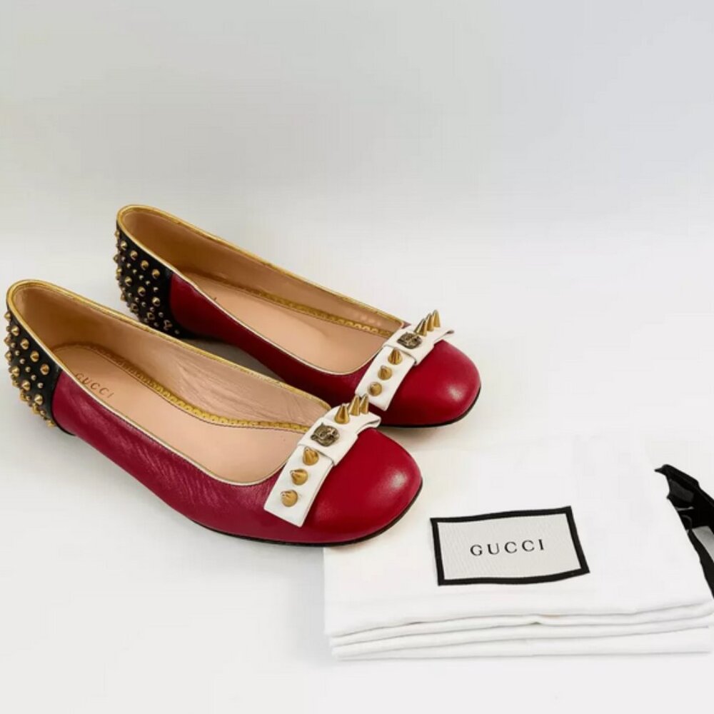 Gucci Lexi Spiked Studded Ballet Flats